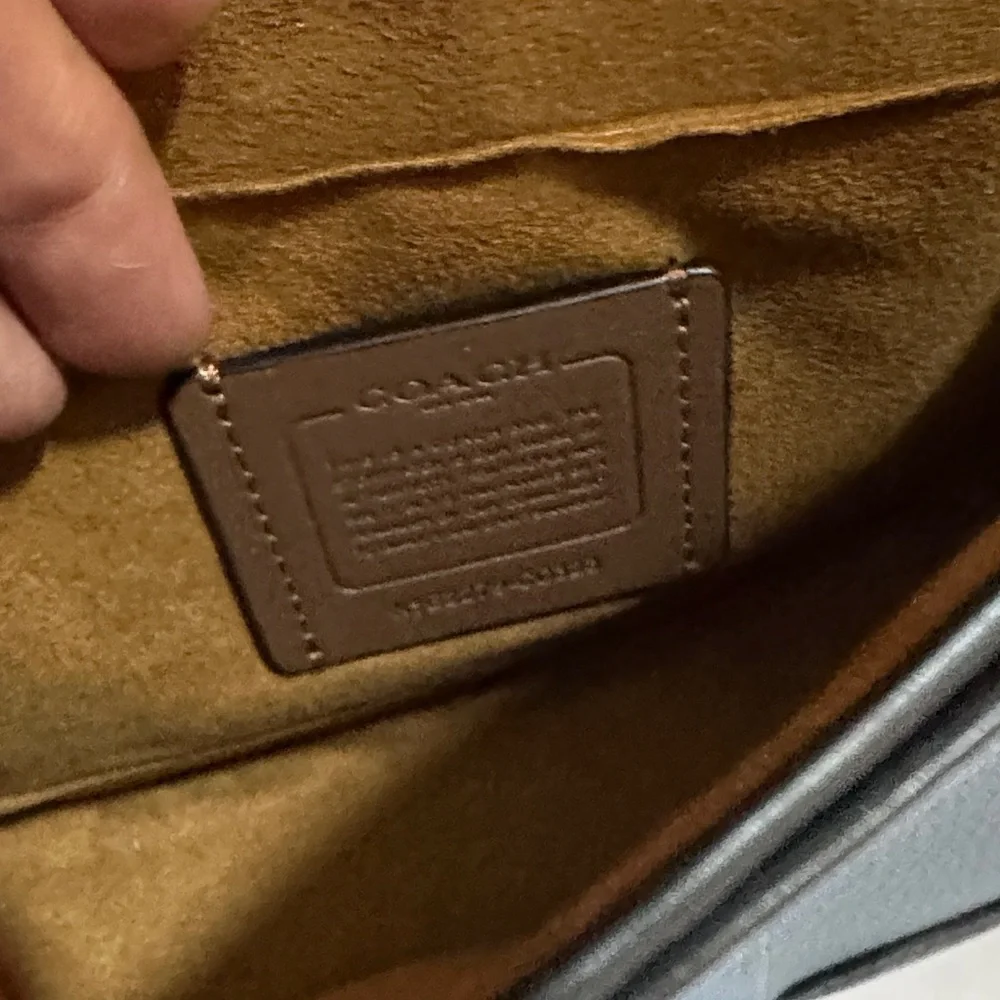 Coach Georgie Blue Saddle Crossbody Bag - Picture 6 of 7